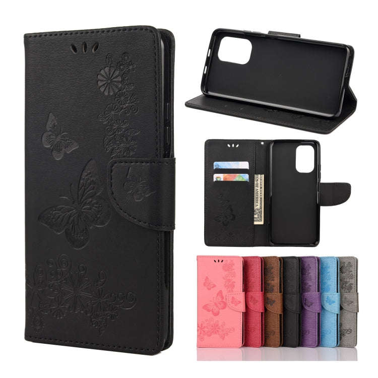 For Xiaomi Redmi Note 10 Pro Butterflies Embossing Horizontal Flip Leather Case with Holder & Car...