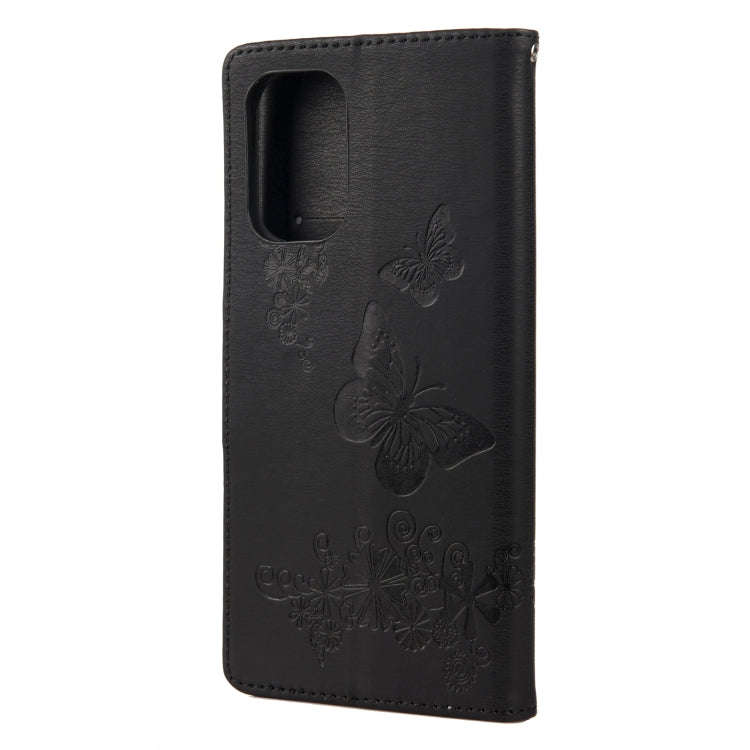 For Xiaomi Redmi Note 10 Pro Butterflies Embossing Horizontal Flip Leather Case with Holder & Car...