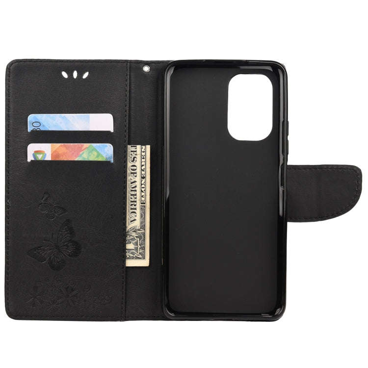 For Xiaomi Redmi Note 10 Pro Butterflies Embossing Horizontal Flip Leather Case with Holder & Car...
