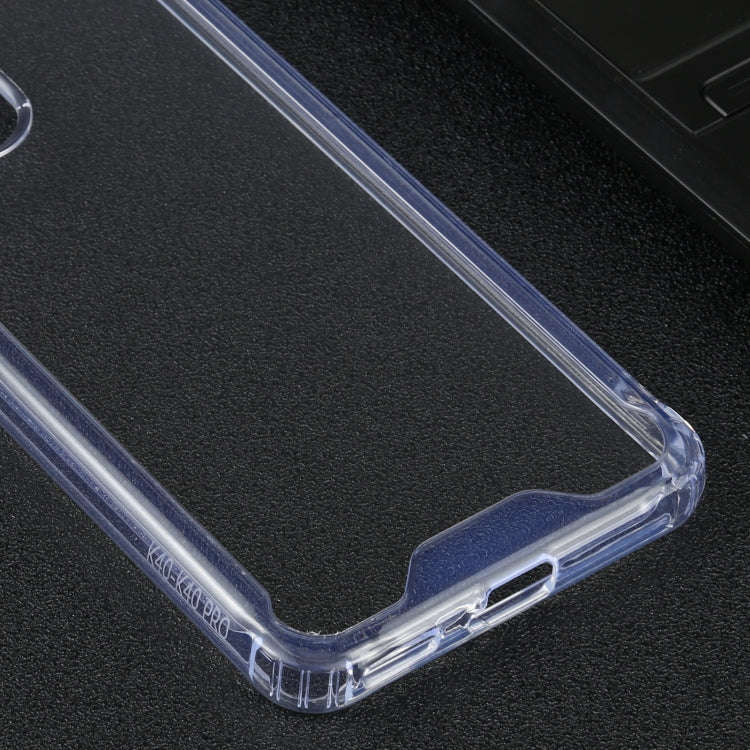 For Xiaomi Redmi K40 / K40 Pro Four-corner Shockproof Transparent TPU + PC Protective Case
