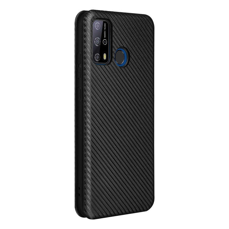For Oukitel C23 Pro Carbon Fiber Texture Horizontal Flip TPU + PC + PU Leather Case with Card Slo...