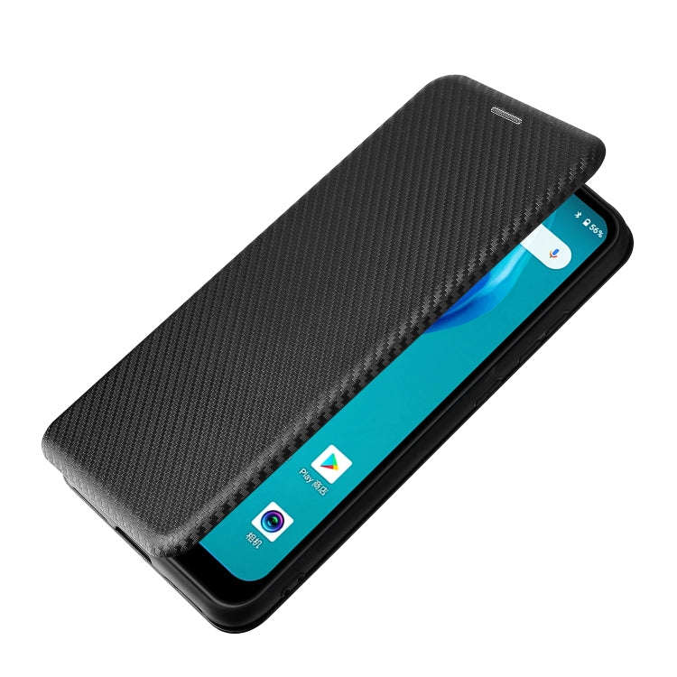 For Oukitel C23 Pro Carbon Fiber Texture Horizontal Flip TPU + PC + PU Leather Case with Card Slo...