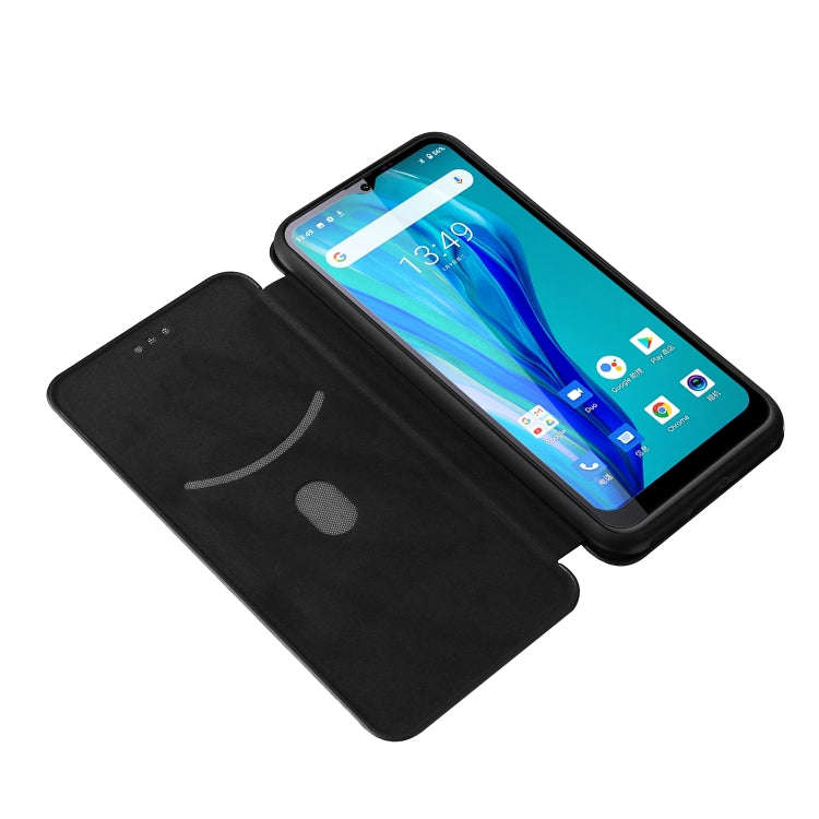 For Oukitel C23 Pro Carbon Fiber Texture Horizontal Flip TPU + PC + PU Leather Case with Card Slo...