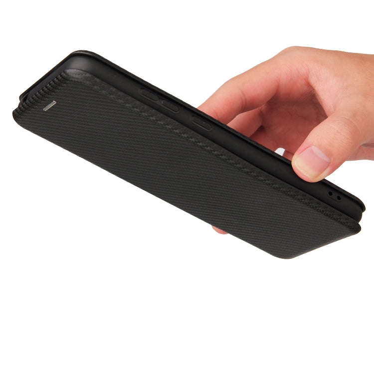 For Oukitel C23 Pro Carbon Fiber Texture Horizontal Flip TPU + PC + PU Leather Case with Card Slo...