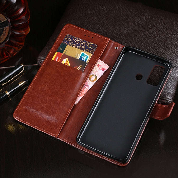 For Oukitel C23 Pro idewei Crazy Horse Texture Horizontal Flip Leather Case with Holder & Card Sl...