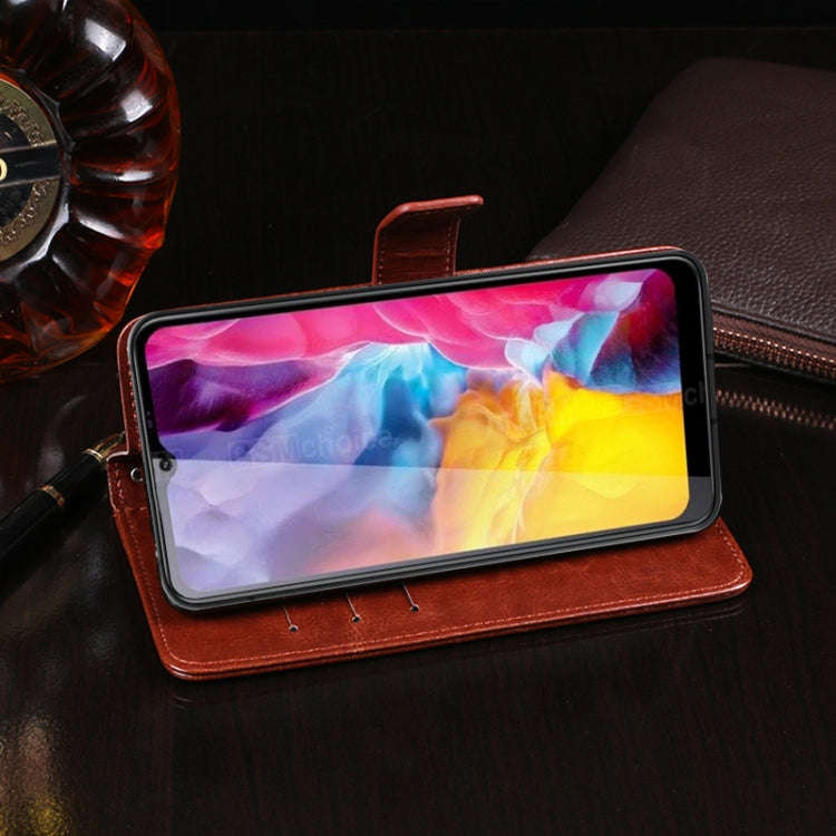 For Oukitel C23 Pro idewei Crazy Horse Texture Horizontal Flip Leather Case with Holder & Card Sl...