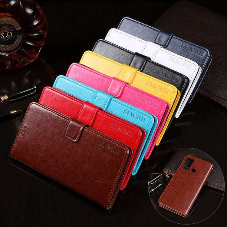 For Oukitel C23 Pro idewei Crazy Horse Texture Horizontal Flip Leather Case with Holder & Card Sl...