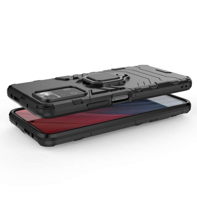 For Xiaomi Redmi Note 10 Pro 5G Shockproof PC + TPU Protective Case with Magnetic Ring Holder(Red)