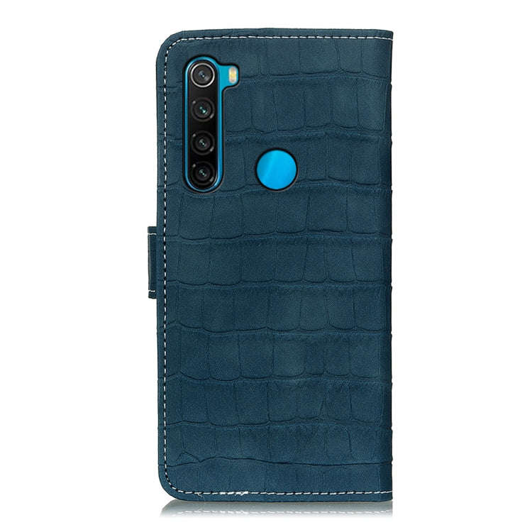 For Xiaomi Redmi Note 8 2021 Crocodile Texture Horizontal Flip Leather Case with Holder & Wallet ...