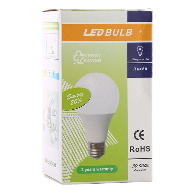 5W 40LM LED Energy-Saving Bulb White Light 6000-6500K AC 85-265V