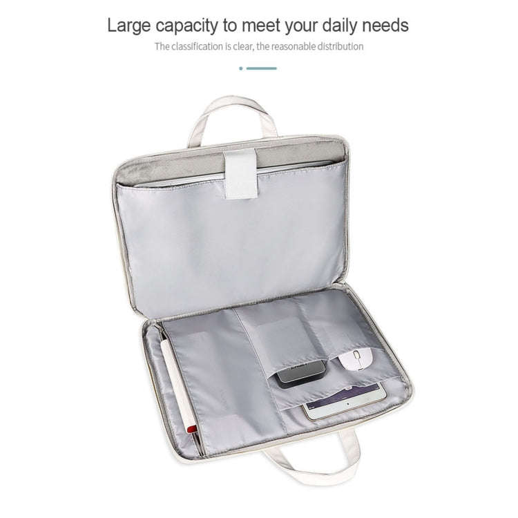 ST01KT Lightweight PU Printed Laptop Bag, Size:14.1-15.4 inch(Ice Cream)