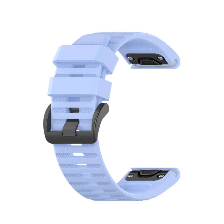 For Garmin Fenix 6 22mm Smart Watch Quick Release Silicon Watch Band(Chrysanthemum Blue)