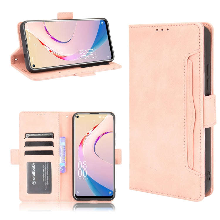 For Oukitel C21 Pro Skin Feel Calf Pattern Horizontal Flip Leather Case with Holder & Card Slots ...