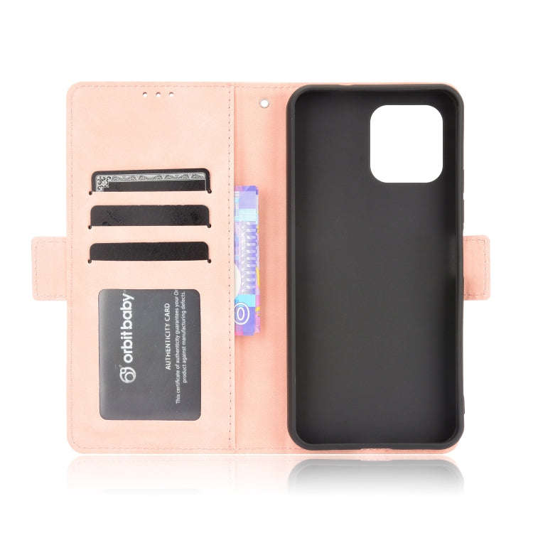 For Oukitel C21 Pro Skin Feel Calf Pattern Horizontal Flip Leather Case with Holder & Card Slots ...