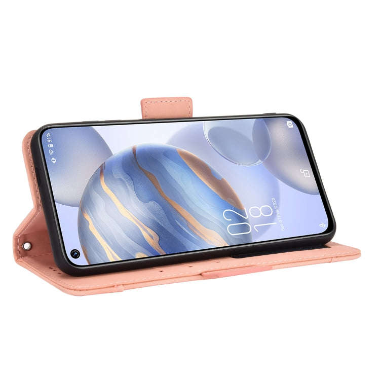For Oukitel C21/C21 Pro Skin Feel Calf Pattern Horizontal Flip Leather Case with Holder & Card Sl...