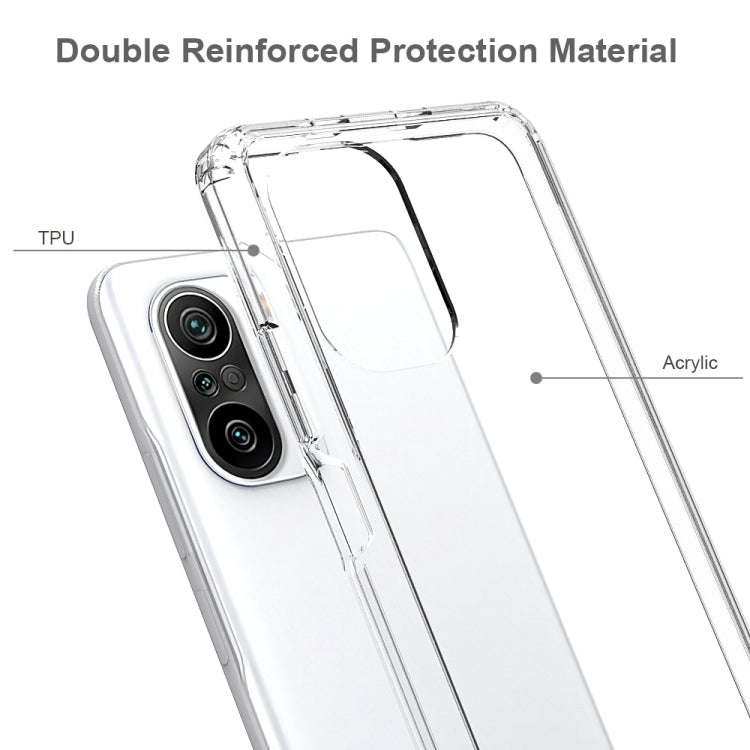 Shockproof Scratchproof TPU + Acrylic Protective Case For Xiaomi Redmi K40 / Poco F3(Black)