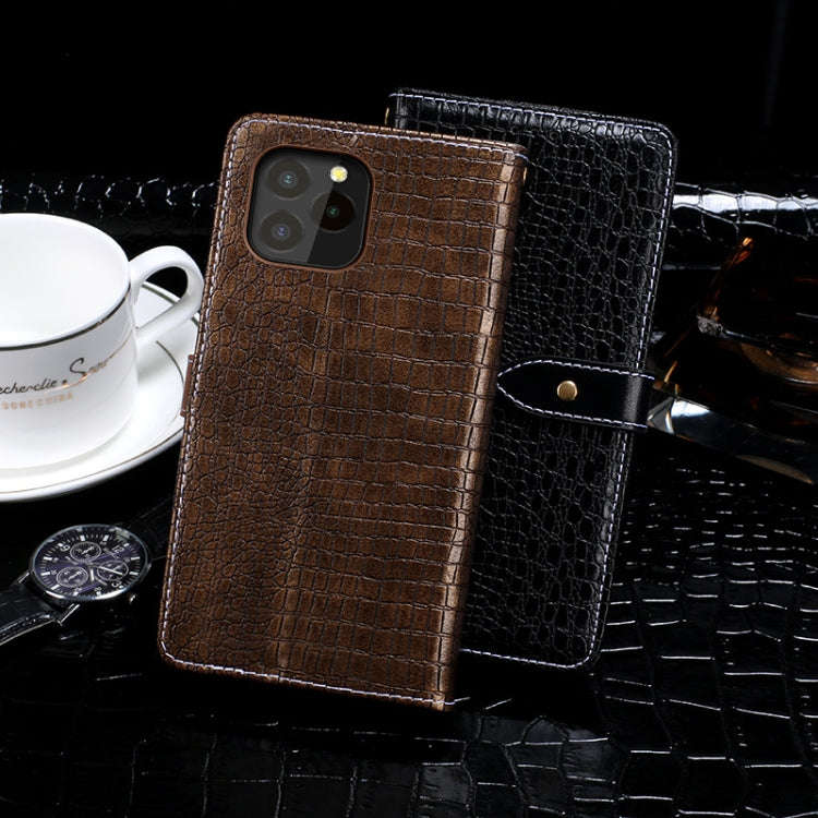 For Oukitel C21 Pro idewei Crocodile Texture Horizontal Flip Leather Case with Holder & Card Slot...