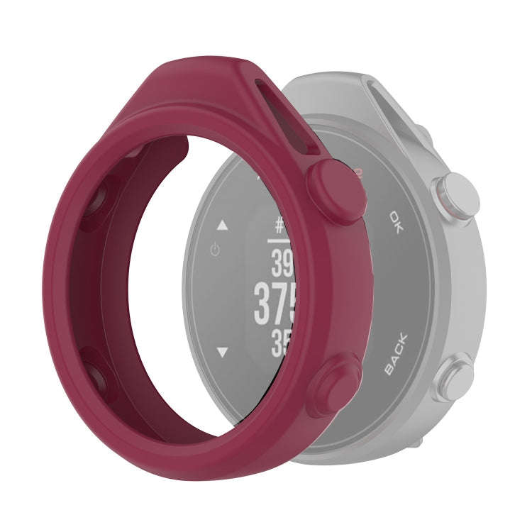 For Garmin Approach G12 Silicone Protective Case Cover(Wine Red)
