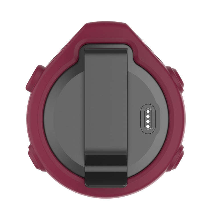 For Garmin Approach G12 Silicone Protective Case Cover(Wine Red)