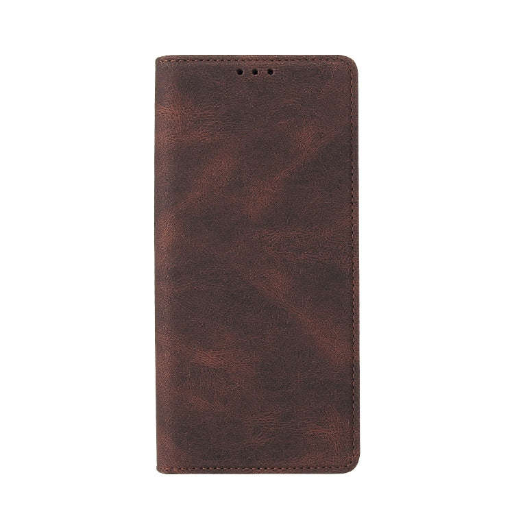 For Xiaomi Redmi Note 10 Simple Suction Closure Horizontal Flip Leather Case with Holder & Card S...