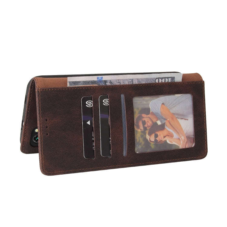 For Xiaomi Redmi Note 10 Simple Suction Closure Horizontal Flip Leather Case with Holder & Card S...