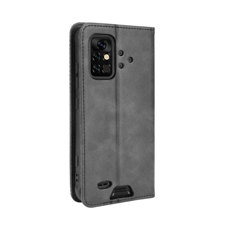 For UMIDIGI Bison Pro Magnetic Buckle Retro Pattern Horizontal Flip Leather Case with Holder & Ca...