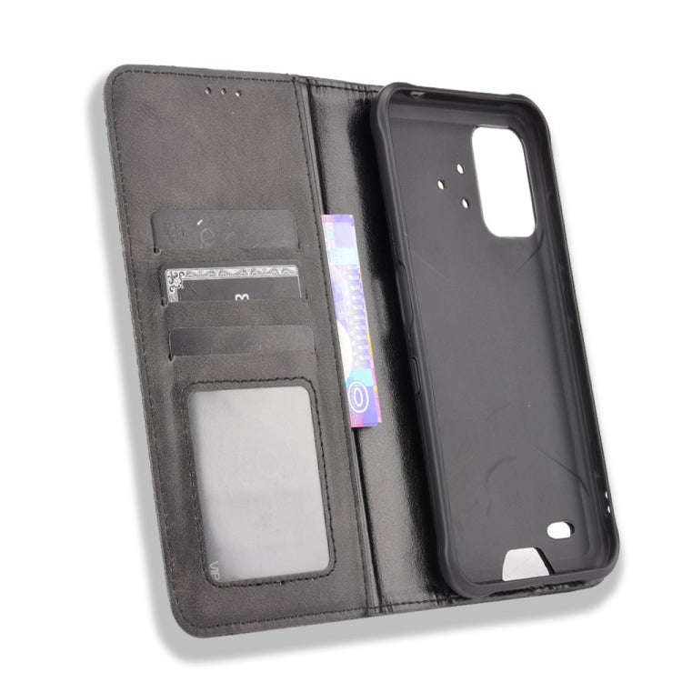 For UMIDIGI Bison Pro Magnetic Buckle Retro Pattern Horizontal Flip Leather Case with Holder & Ca...