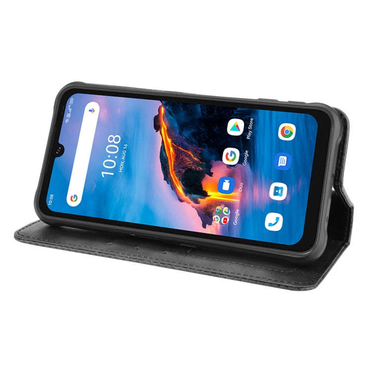 For UMIDIGI Bison Pro Magnetic Buckle Retro Pattern Horizontal Flip Leather Case with Holder & Ca...