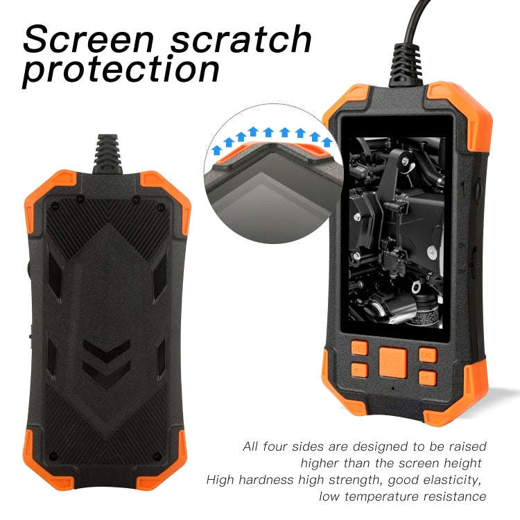 T20 4.3 inch IPS Color Screen 7.9mm Dual Cameras Waterproof Hard Cable Digital Endoscope, Length:...