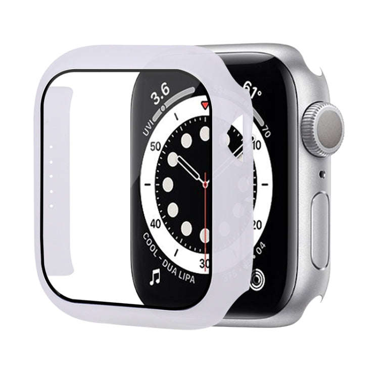 Shockproof PC Protective Case with Tempered Glass Film For Apple Watch Series 9 / 8 / 7 41mm(Brig...