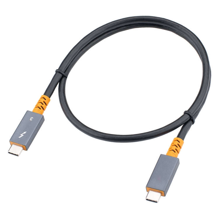 9046 100W USB-C / Type-C Male to USB-C / Type-C Male Two-color Data Cable 4K Audio Video Cable fo...