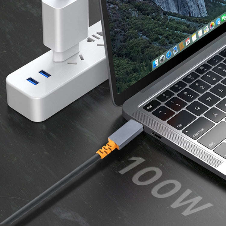 9046 100W USB-C / Type-C Male to USB-C / Type-C Male Two-color Data Cable 4K Audio Video Cable fo...