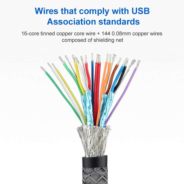 100W USB-C / Type-C Elbow to USB-C / Type-C Male Full-function Data Cable with E-mark, Cable Leng...