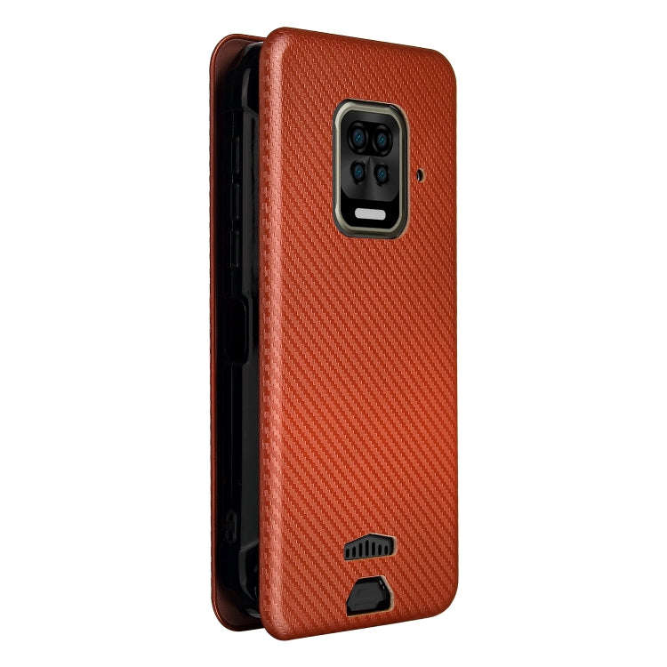 For Doogee S59 / S59 Pro Carbon Fiber Texture Horizontal Flip TPU + PC + PU Leather Case with Car...