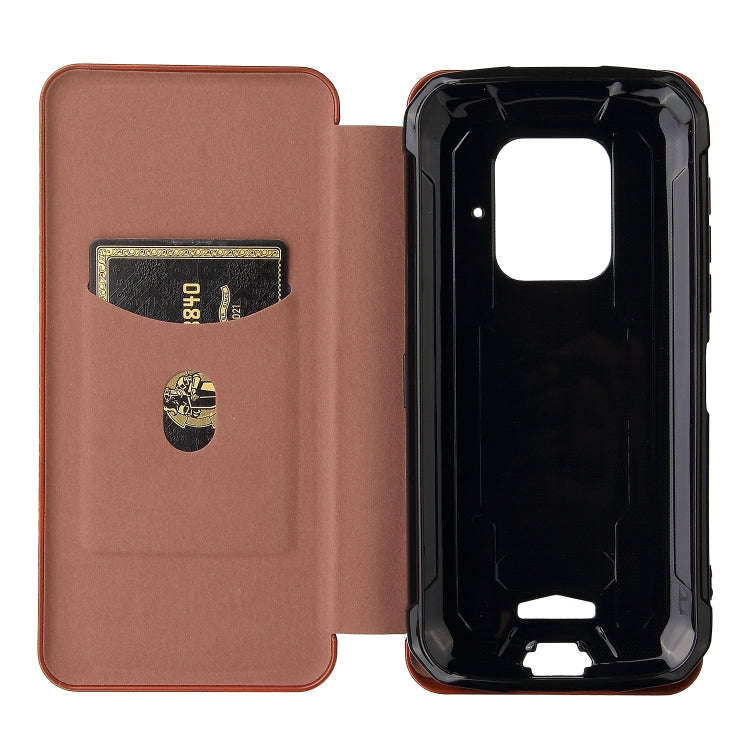 For Doogee S59 / S59 Pro Carbon Fiber Texture Horizontal Flip TPU + PC + PU Leather Case with Car...