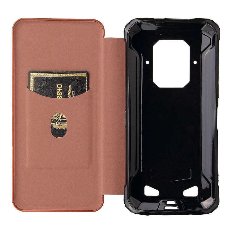 For Doogee S86 / S86 Pro Carbon Fiber Texture Horizontal Flip TPU + PC + PU Leather Case with Car...
