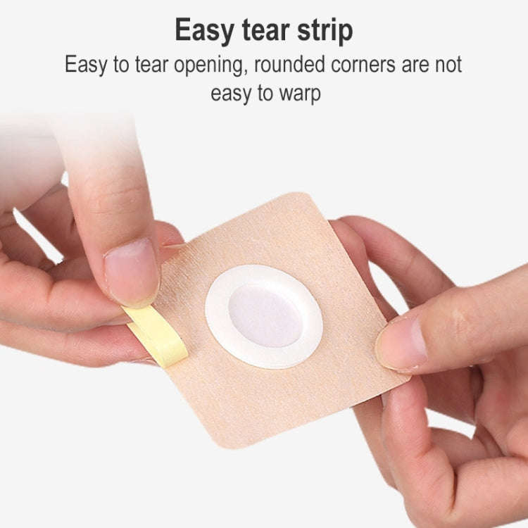 100 PCS 042 Spunlace Non-woven Stickers Anti-osmosis Three-volt Belly Button Plaster, Size:7x7x3c...