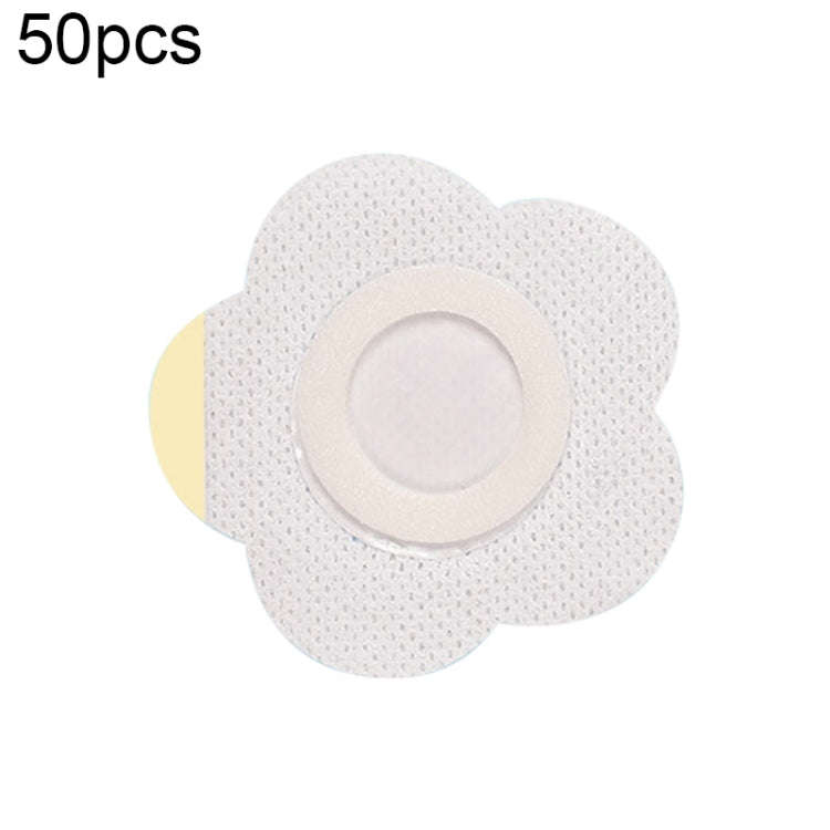 50pcs 043 Non-woven Stickers Wound Anti-seepage Three-volt Medicinal Patch, Size:7x7x3cm (Plum Sh...