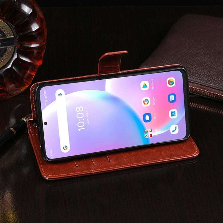 For UMIDIGI A11 Pro Max idewei Crazy Horse Texture Horizontal Flip Leather Case with Holder & Car...