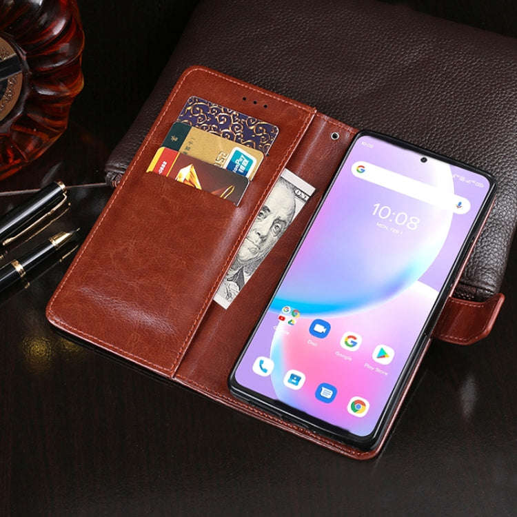 For UMIDIGI A11 Pro Max idewei Crazy Horse Texture Horizontal Flip Leather Case with Holder & Car...