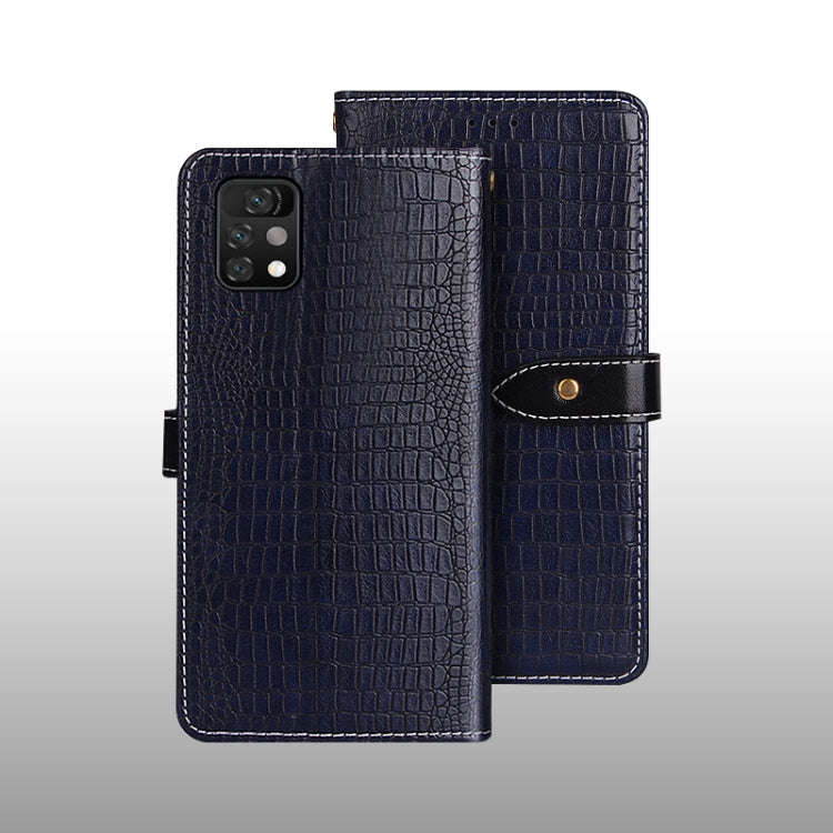 For UMIDIGI A11 Pro Max idewei Crocodile Texture Horizontal Flip Leather Case with Holder & Card ...