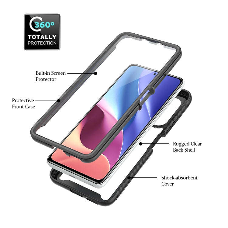 For Xiaomi Poco F3 / Redmi K40 Starry Sky Solid Color Series Shockproof PC + TPU Protective Case ...