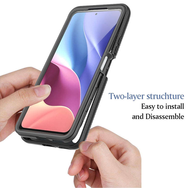For Xiaomi Poco F3 / Redmi K40 Starry Sky Solid Color Series Shockproof PC + TPU Protective Case ...