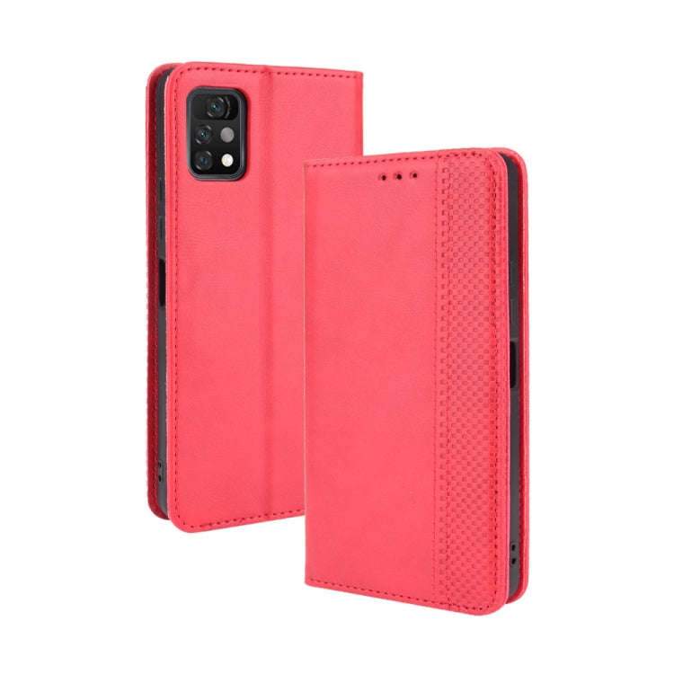 For Umidigi A11 Pro Max Magnetic Buckle Retro Crazy Horse Texture Horizontal Flip Leather Case wi...