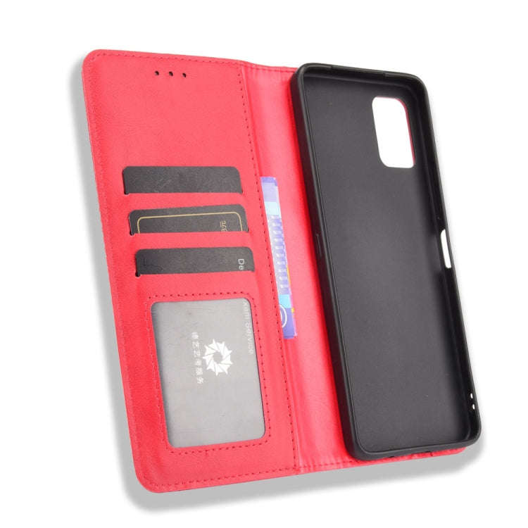 For Umidigi A11 Pro Max Magnetic Buckle Retro Crazy Horse Texture Horizontal Flip Leather Case wi...
