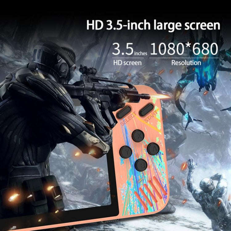G3 Macaron 3.5 inch Screen Handheld Game Console Built-in 800 Games(Grey)