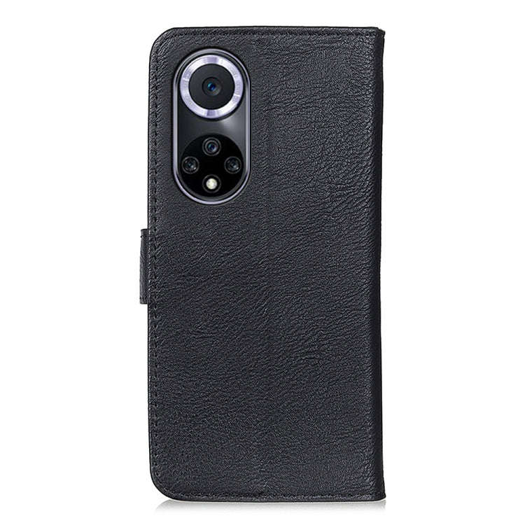 For Huawei nova 9 KHAZNEH Cowhide Texture Horizontal Flip Leather Phone Case(Black)