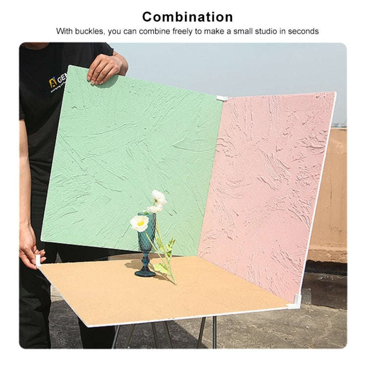 60 x 60cm Retro PVC Cement Texture Board Photography Backdrops Board(Soot Pink)