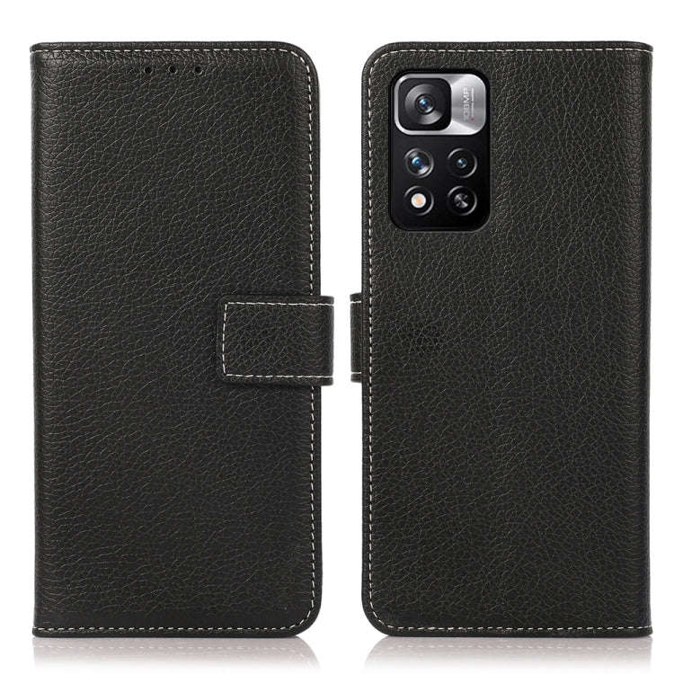 For Xiaomi Redmi Note 11 Pro / Redmi Note 11 Pro+ 5G / Mi 11i Litchi Texture Horizontal Flip Leat...