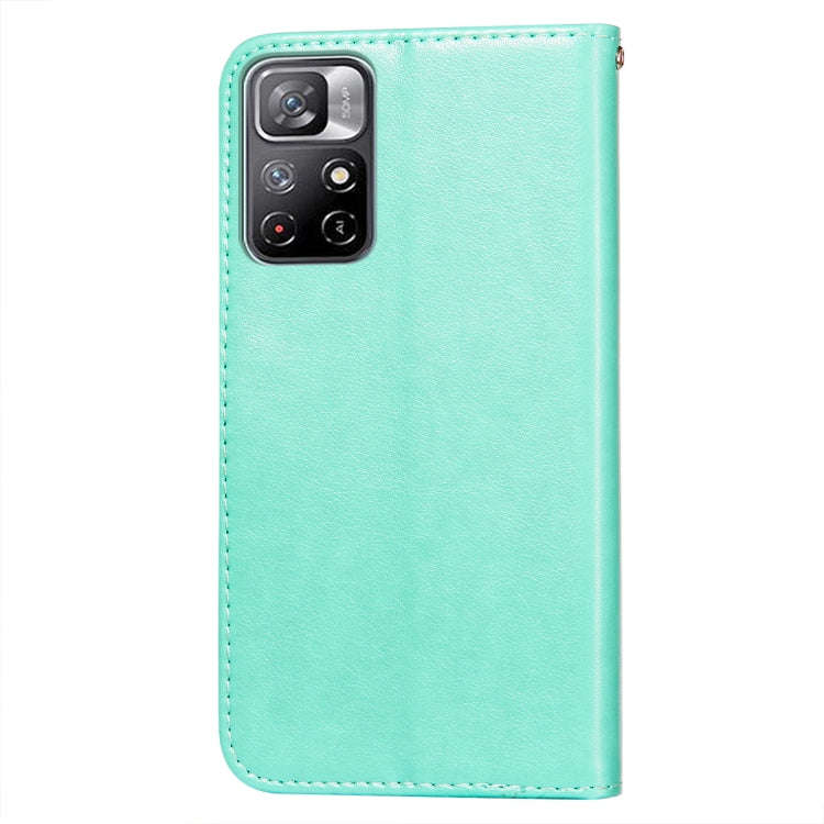 For Xiaomi Redmi Note 11 Solid Color Leather Phone Case with Holder & Card Slots & Wallet & Lanya...